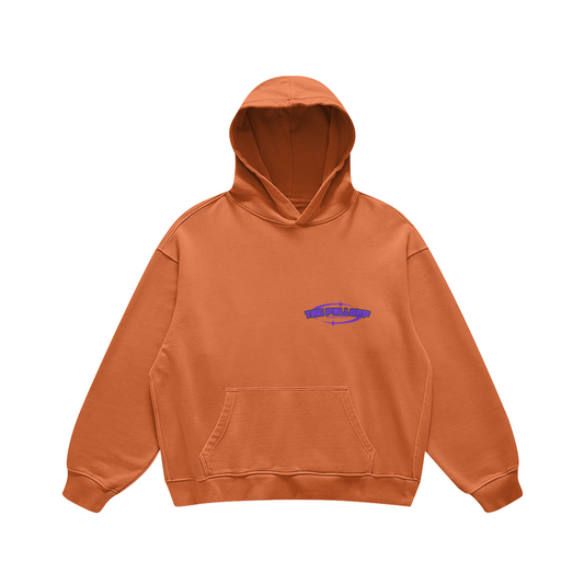Copper Red Contrast Hoodie